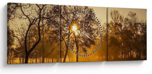 Slika izlaska sunca (sa satom) (90x30 cm)