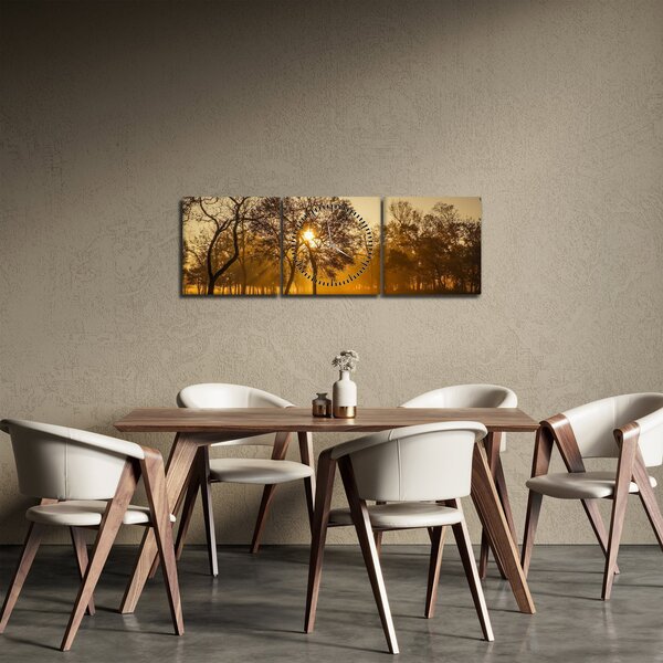 Slika izlaska sunca (sa satom) (90x30 cm)