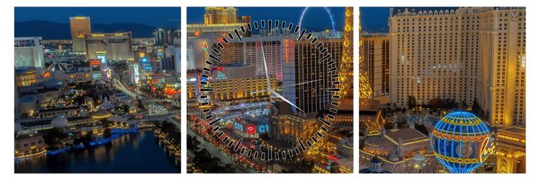 Slika - Las Vegas (sa satom) (90x30 cm)