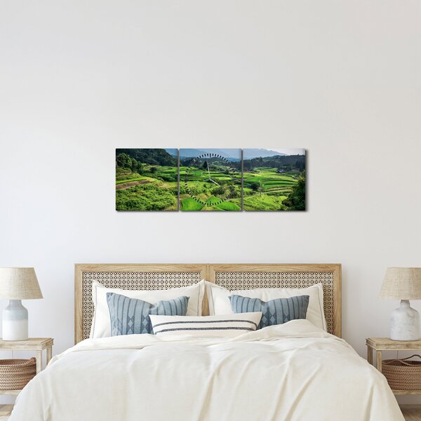 Slika rižinih polja (sa satom) (90x30 cm)