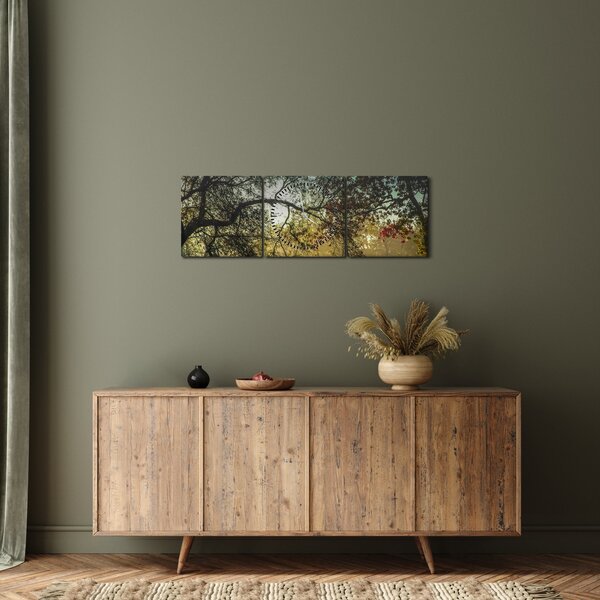 Slika izlaska sunca (sa satom) (90x30 cm)