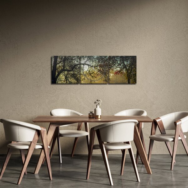 Slika izlaska sunca (sa satom) (90x30 cm)