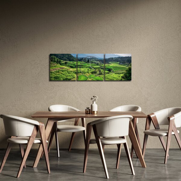 Slika rižinih polja (sa satom) (90x30 cm)