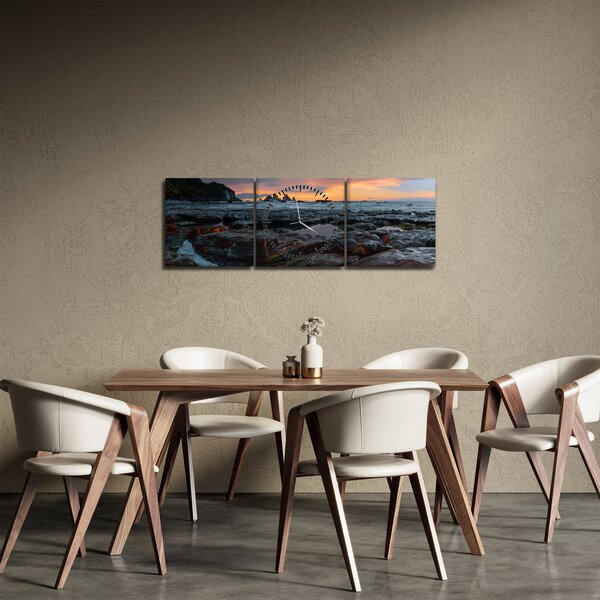 Slika - krajolik na Novom Zelandu (sa satom) (90x30 cm)