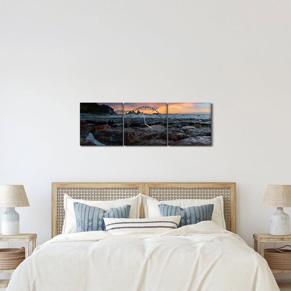 Slika - krajolik na Novom Zelandu (sa satom) (90x30 cm)