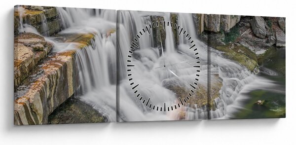 Slika slapova (sa satom) (90x30 cm)