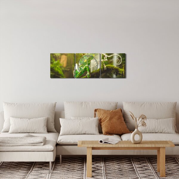 Slika kameleona (sa satom) (90x30 cm)
