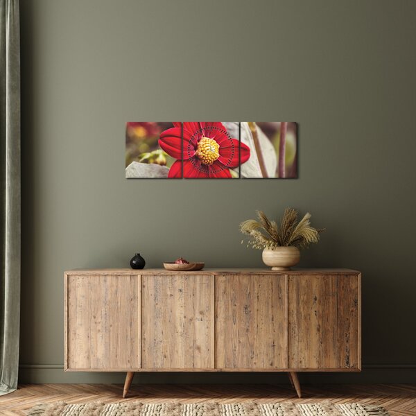 Slika cvijeta (sa satom) (90x30 cm)