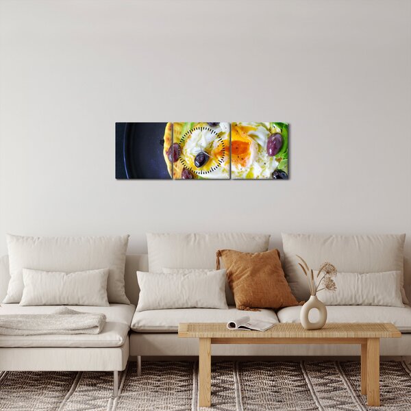 Slika zdrave palačinke (sa satom) (90x30 cm)