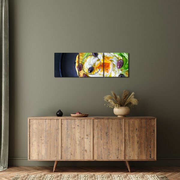 Slika zdrave palačinke (sa satom) (90x30 cm)