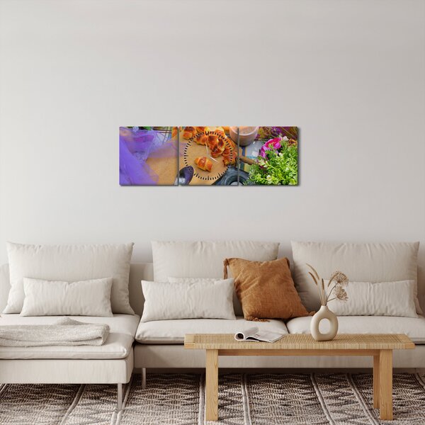 Slikanje - ljetni piknik (sa satom) (90x30 cm)