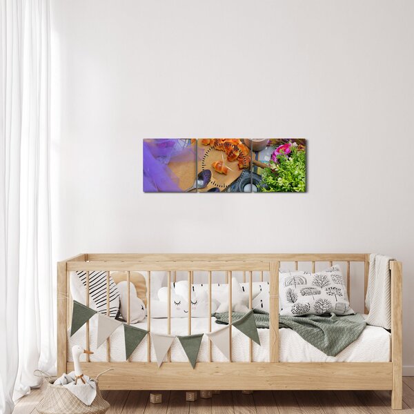 Slikanje - ljetni piknik (sa satom) (90x30 cm)