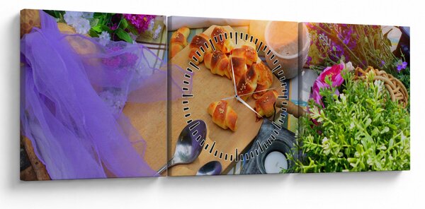 Slikanje - ljetni piknik (sa satom) (90x30 cm)