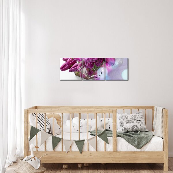 Slika - buket tulipana (sa satom) (90x30 cm)