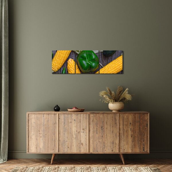 Slika povrća (sa satom) (90x30 cm)