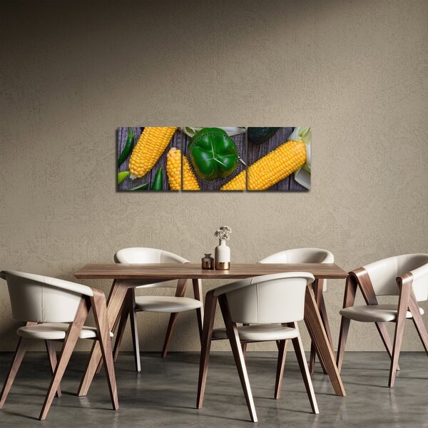 Slika povrća (sa satom) (90x30 cm)