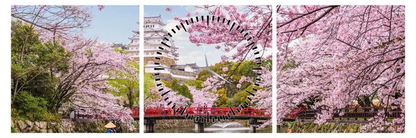 Slika japanske trešnje (sa satom) (90x30 cm)