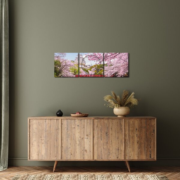 Slika japanske trešnje (sa satom) (90x30 cm)