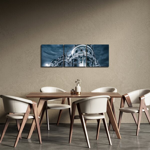 Slika arhitekture u tami (sa satom) (90x30 cm)