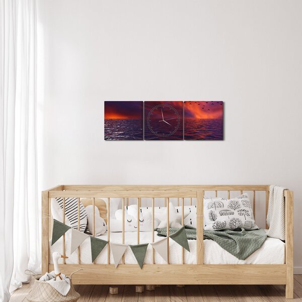 Slika mora s pticama (sa satom) (90x30 cm)