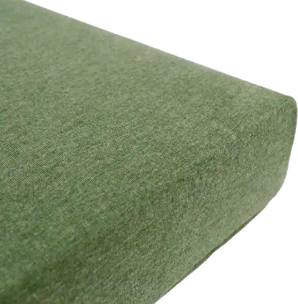 Donja plahta Jersey Melange - Zelena - 90x200 cm