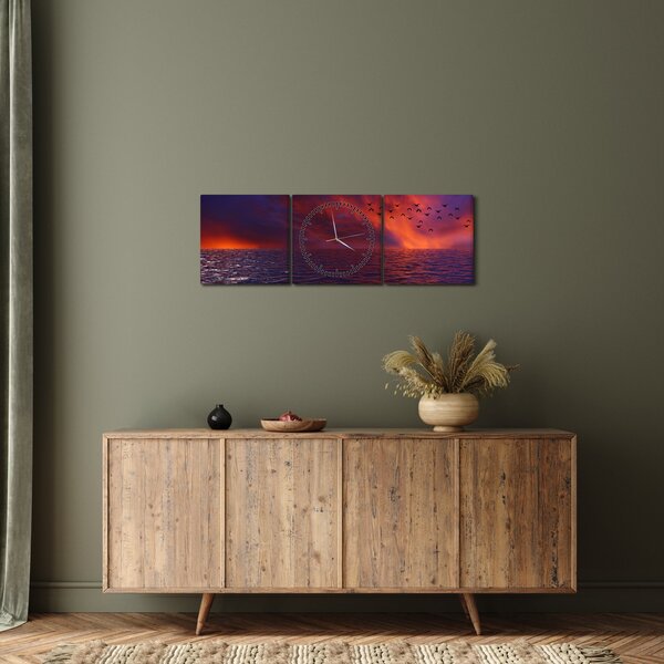 Slika mora s pticama (sa satom) (90x30 cm)