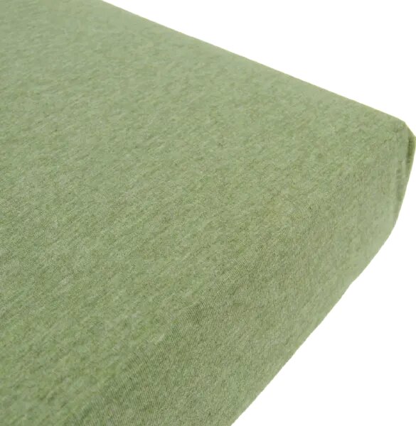 Donja plahta Jersey Melange - Svijetlo zelena - 90x200 cm