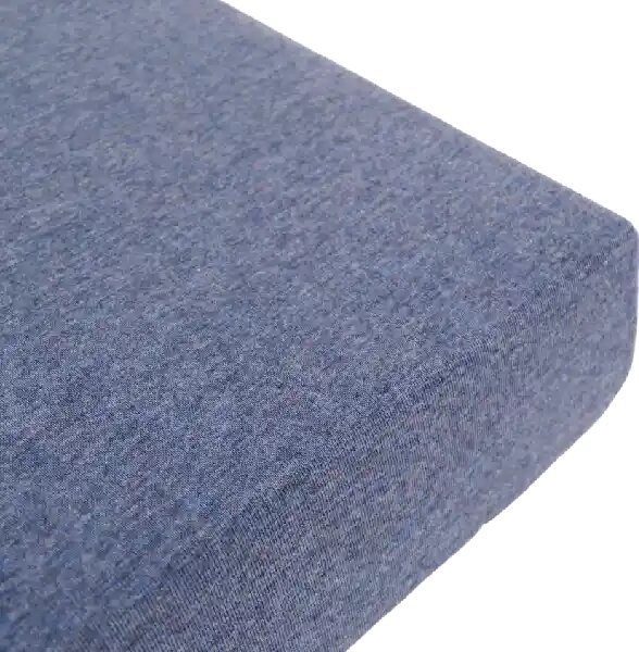 Donja plahta Jersey Melange - Plava - 180x200 cm