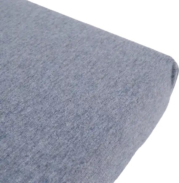 Donja plahta Jersey Melange - Svijetlo plava - 160x200 cm