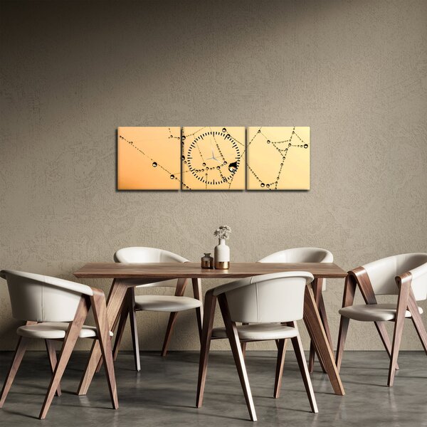 Slika rosne paučine (sa satom) (90x30 cm)