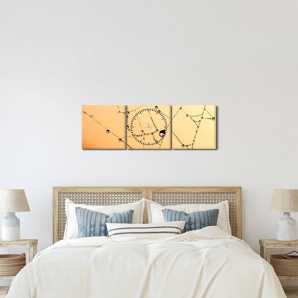 Slika rosne paučine (sa satom) (90x30 cm)