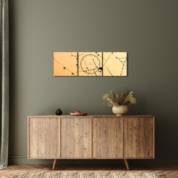 Slika rosne paučine (sa satom) (90x30 cm)