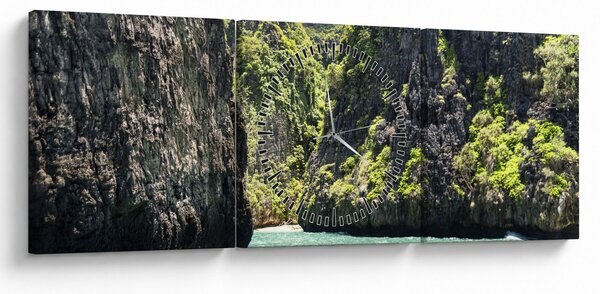 Slika planinske rijeke (sa satom) (90x30 cm)