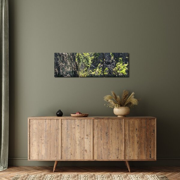 Slika planinske rijeke (sa satom) (90x30 cm)