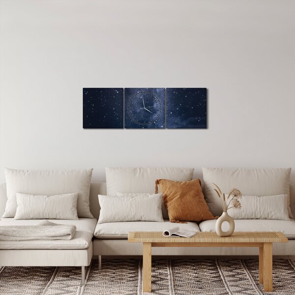 Slika zvjezdanog neba (sa satom) (90x30 cm)