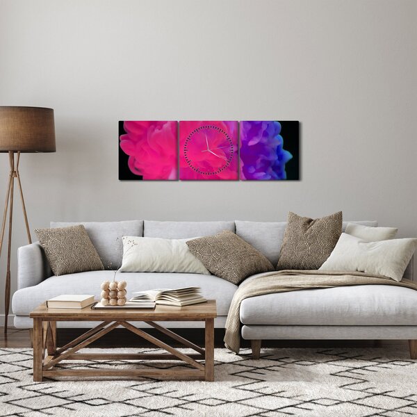 Slika obojenog dima (sa satom) (90x30 cm)