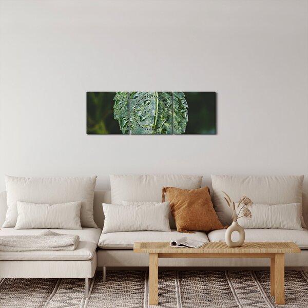 Slika - kapi na listu (sa satom) (90x30 cm)