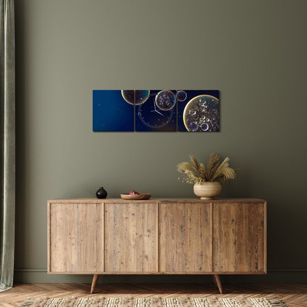 Slika mjehurića (sa satom) (90x30 cm)