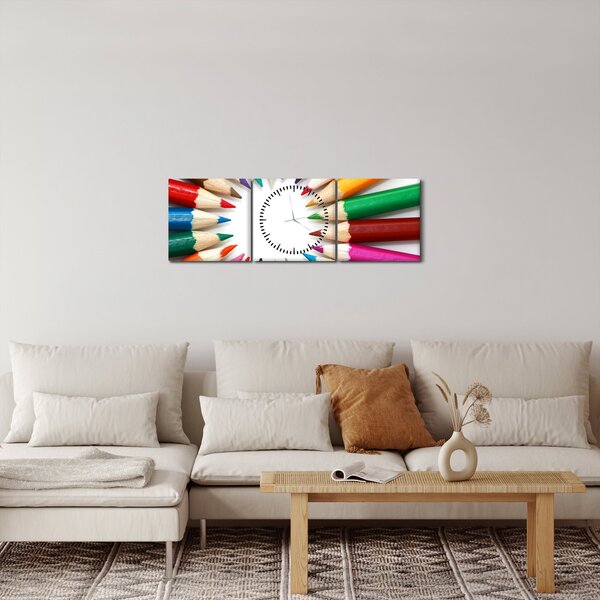 Slika olovaka u boji (sa satom) (90x30 cm)