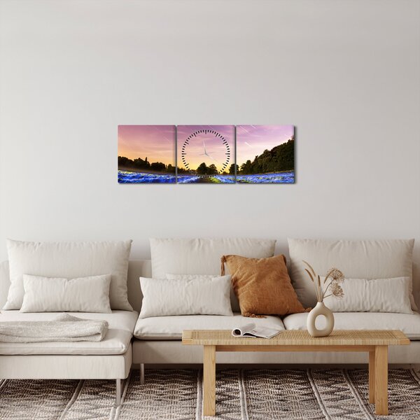 Slika polja u boji (sa satom) (90x30 cm)