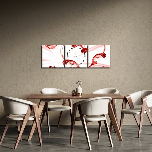 Slika srce od dima (sa satom) (90x30 cm)