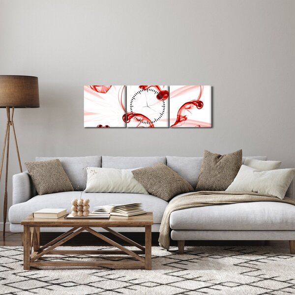 Slika srce od dima (sa satom) (90x30 cm)
