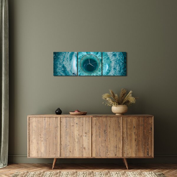 Slika mora s brodom (sa satom) (90x30 cm)