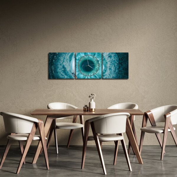 Slika mora s brodom (sa satom) (90x30 cm)