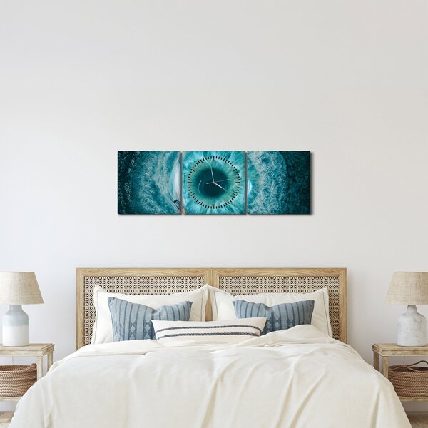 Slika mora s brodom (sa satom) (90x30 cm)