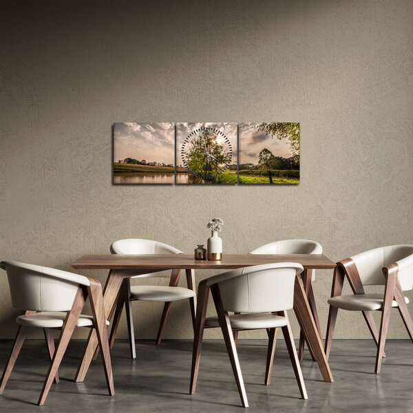 Slika prirode s zrakama (sa satom) (90x30 cm)
