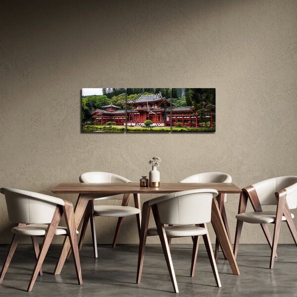 Slika - kineska arhitektura (sa satom) (90x30 cm)