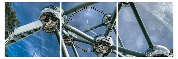 Slika - Atomium u Bruxellesu (sa satom) (90x30 cm)