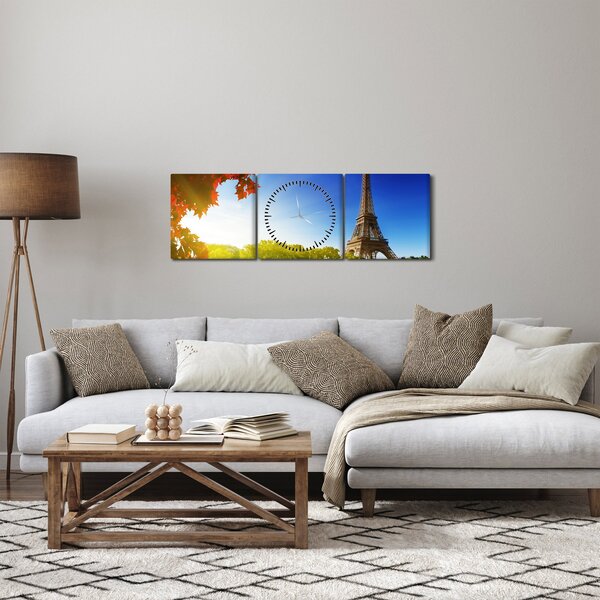 Slika - jesen u Parizu (sa satom) (90x30 cm)