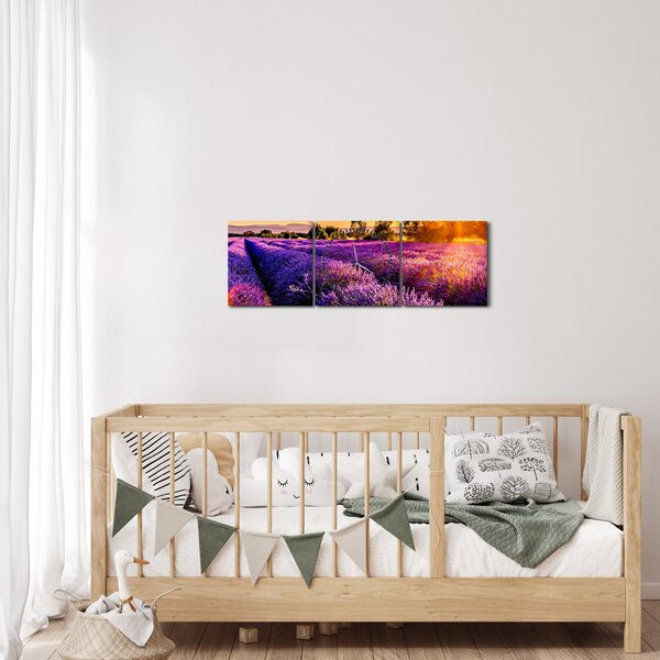Slika polja lavande (sa satom) (90x30 cm)